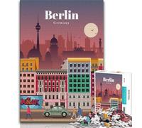 Rompecabezas de 1000 Piezas Viaja a Berlín para Adultos Difícil de completar, Pero Divertido y Divertido Regalo de cumpleaños, decoración de Pared 50x75cm