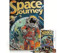 Rompecabezas de 1000 Piezas Viaje Espacial para Adolescentes Mejora de la Memoria, Estilo Casual y Relajante, con Cortes precisos y diseño artístico (38x26cm)