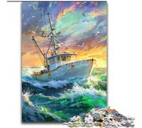 Rompecabezas de 1000 Piezas Viaje por el mar, Rompecabezas de 1000 Piezas, Ideal para cumpleaños y festividades (tamaño 50x75cm)