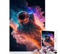Rompecabezas de 1000 Piezas: Viajero Espacial Juguetes antiestrés Regalos para Mujeres y Hombres Juego de ingenio colección de Artistas Bellas Artes tamaño 38x26cm