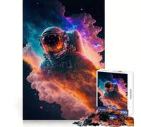 Rompecabezas de 1000 Piezas Viajero Espacial para Adultos y Adolescentes Juego Mental para calmar la Mente Corte preciso 50x75cm