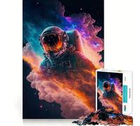 Rompecabezas de 1000 Piezas Viajero Espacial para Adultos y Adolescentes Juego Mental para calmar la Mente Corte preciso 50x75cm