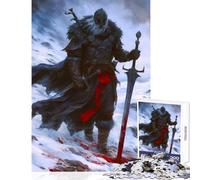 Rompecabezas de 1000 Piezas Viking Berserk Snow Knight Juguetes de decoración para el hogar Regalos de cumpleaños Juego Educativo Entrena tu Cerebro y Tus Manos tamaño 38x26cm