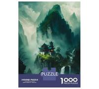 Rompecabezas De 1000 Piezas - Villa On The Mountain Rompecabezas para Adultos Juegos Familiares Carrera De Velocidad Manual Oferta como Regalos para Toda La Familia 52x38cm/1000pcs