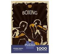 Rompecabezas De 1000 Piezas Vintage Boxing Match Poster Rompecabezas para Adultos Juegos Relajantes Decoración del Hogar Cumpleaños Y Navidad 38x26cm/1000pcs