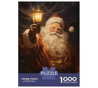 Rompecabezas De 1000 Piezas Vintage Santa Claus Rompecabezas para Adultos Juego Práctico Una Obra De Arte Cumpleaños Y Navidad 70x50cm/1000pcs