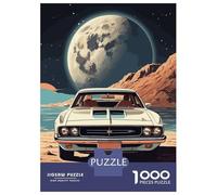 Rompecabezas De 1000 Piezas - Vintage Space Rompecabezas para Adultos Juegos Familiares Carrera De Velocidad Manual Oferta como Regalos para Toda La Familia 70x50cm/1000pcs