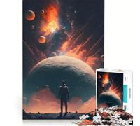 Rompecabezas de 1000 Piezas Visión del Futuro Juego práctico para Entrenar tu Cerebro y Tus Manos con Piezas de Formas aleatorias Que encajan Perfectamente 50x75cm