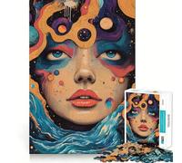 Rompecabezas de 1000 Piezas Visiones Celestiales Bordes Impecables Divertido Rompecabezas Regalo para Relajarse Juego Regalo de Cumpleaños Arte (38x52cm)