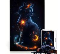 Rompecabezas de 1000 Piezas Visiones de un Gato cósmico para Adolescentes Mejora la concentración, Calma y distracción Cierre Seguro Regalo Memorable (50x75cm)