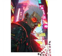 Rompecabezas de 1000 Piezas Visiones del Futuro Oscuro Rompecabezas Cuadrados creativos para Adultos y Rompecabezas de Madera Juego desafiante 1000 Piezas (75x50cm)