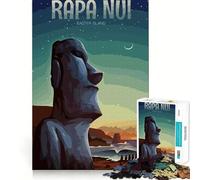 Rompecabezas de 1000 Piezas Visita a Papa NUI Diseño de Bordes Finos Juego para ejercitar la Mente y Relajarse Arte (50x75cm)