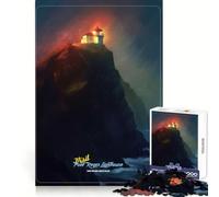 Rompecabezas de 1000 Piezas Visita el Faro de Niebla para Adolescentes Entrenamiento de concentración Tiempo Libre Divertido Un Regalo Encantador (38x52cm)