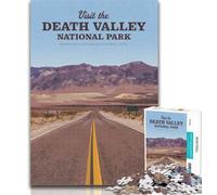 Rompecabezas de 1000 Piezas Visita el Valle de la Muerte Rompecabezas de 1000 Piezas para Adultos, Toda la Familia para niños Mayores de 14 años 26x38cm