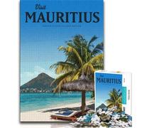 Rompecabezas de 1000 Piezas Visita Mauricio para Adultos y Adolescentes Un Juego desafiante y Familiar Toda la Familia 38x52cm
