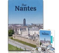 Rompecabezas de 1000 Piezas Visita Nantes para Adultos, Ayuda a ejercitar el Cerebro, Juguetes adictivos para Cultivar la Paciencia, Gran Regalo, 50x75cm