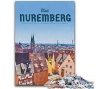 Rompecabezas de 1000 Piezas Visita Núremberg para Adultos, Regalo, Juego desafiante y Familiar, interacción Entre Padres e Hijos, 1000 Piezas (26x38cm)