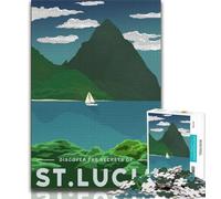 Rompecabezas de 1000 Piezas Visita Santa Lucía para Adultos y Adolescentes, Juguetes educativos, Juegos Familiares con póster a Juego y Hoja de Trivia de 38x26cm