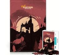 Rompecabezas de 1000 Piezas Visita Transilvania para Adultos Juego de Habilidad Mental Corte láser para un Ajuste Actividad gratificante para días lluviosos (38x52cm)