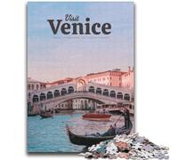 Rompecabezas de 1000 Piezas Visita Venecia para Adultos y Adolescentes Juego desafiante, Juguetes, decoración de Pared, cumpleaños y Navidad 2000 Piezas (70x100cm)