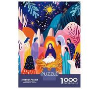 Rompecabezas De 1000 Piezas Vivid Fauvist Vision of The Adoration of The Shepherds Rompecabezas Juguetes Antiestrés Decoración De Pared Cumpleaños Y Navidad 38x26cm/1000pcs