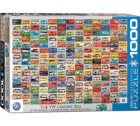 Rompecabezas De 1000 Piezas VW Groovy Bus Por Eurographics 680mm x 490mm