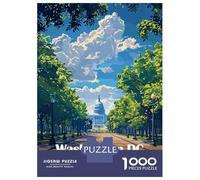 Rompecabezas De 1000 Piezas Washington DC, USA, Capitol Building Rompecabezas para Adultos Juego Familiar Mejora La Memoria Oferta como Regalo para Toda La Familia 38x26cm/1000pcs