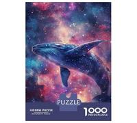 Rompecabezas De 1000 Piezas - Whale in The Cosmos -7 Rompecabezas para Adultos Juego De Ingenio Desafío Difícil Oferta como Regalos para Toda La Familia 38x26cm/1000pcs
