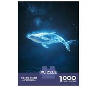 Rompecabezas De 1000 Piezas Whale in The Night Sky Rompecabezas para Adultos Juego De Ingenio Corte De Precisión Cumpleaños Y Navidad 70x50cm/1000pcs