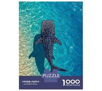 Rompecabezas De 1000 Piezas - Whale Shark Stained Glassed Rompecabezas Juego De Ingenio Decoración De Pared Oferta como Regalos para Toda La Familia 38x26cm/1000pcs