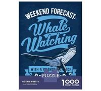 Rompecabezas De 1000 Piezas - Whale Watching Tours Rompecabezas Juego De Ingenio Decoración De Pared Oferta como Regalos para Toda La Familia 52x38cm/1000pcs