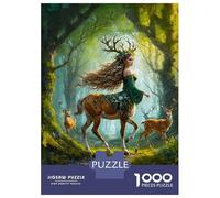 Rompecabezas De 1000 Piezas - Whispers in The Wildwood Rompecabezas para Adultos Juegos Familiares Carrera De Velocidad Manual Oferta como Regalos para Toda La Familia 38x26cm/1000pcs
