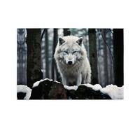 Rompecabezas de 1000 piezas Whjdpp A Lone Wolf Pattern Educational Intelectual Rompecabezas de madera, rompecabezas divertidos, rompecabezas para aliviar el estrés
