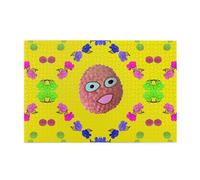 Rompecabezas de 1000 piezas Whjdpp Smiley Lychee patrón educativo intelectual rompecabezas de madera, rompecabezas divertidos, rompecabezas para aliviar el estrés