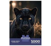 Rompecabezas De 1000 Piezas - Wild Black Panther Portrait Rompecabezas para Adultos Juego De Ingenio Desafío Difícil Oferta como Regalos para Toda La Familia 70x50cm/1000pcs