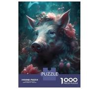 Rompecabezas De 1000 Piezas Wild Boar Enchanted Place Rompecabezas para Adultos Juego Familiar Mejora La Memoria Oferta como Regalo para Toda La Familia 38x26cm/1000pcs