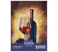 Rompecabezas De 1000 Piezas Wine Bar Drink Painting Rompecabezas para Adultos Juegos Familiares Ensamblaje De Patrones Cumpleaños Y Navidad 52x38cm/1000pcs