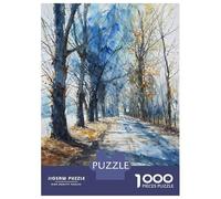 Rompecabezas De 1000 Piezas Winter Blues Rompecabezas para Adultos Juego De Ingenio Carrera De Velocidad De Manos Cumpleaños Y Navidad 70x50cm/1000pcs