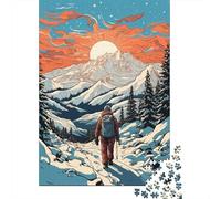 Rompecabezas De 1000 Piezas - Winter Hiking Adventure Rompecabezas para Adultos Juguetes De Bricolaje Oferta De Decoración Perfecta como Regalos para Toda La Familia 70x50cm/1000pcs
