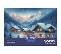 Rompecabezas De 1000 Piezas Winter Wonderland Scene-2 Rompecabezas para Adultos Juego Práctico Una Obra De Arte Cumpleaños Y Navidad 70x50cm/1000pcs