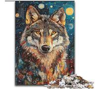 Rompecabezas de 1000 Piezas Wolf Art para Adultos, Ideal para Pasar Las Vacaciones en casa, aliviar el estrés y fomentar el Amor en Pareja (50x75cm)
