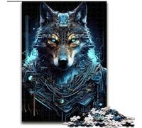 Rompecabezas de 1000 Piezas Wolf Cyber. Rompecabezas de 1000 Piezas. Desafiante Juego de ingenio, Actividad interactiva para Toda la Familia (tamaño 26x38cm).