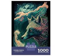 Rompecabezas De 1000 Piezas Wolf Endearing Rompecabezas para Adolescentes Juego De Ingenio Regalos para Mujeres Cumpleaños Y Navidad 52x38cm/1000pcs