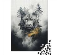 Rompecabezas De 1000 Piezas - Wolf Head Forest Art Print-1 Rompecabezas para Adultos Juego De Ingenio Desafío Difícil Regalos para Reducir El Estrés 70x50cm/1000pcs