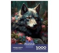 Rompecabezas De 1000 Piezas Wolf Magical World Rompecabezas para Adultos Juego Familiar Decoración Perfecta Cumpleaños Y Navidad 52x38cm/1000pcs