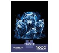 Rompecabezas De 1000 Piezas Wolf Pack Rompecabezas para Adultos Juego De Ingenio Análisis Y Lógica Cumpleaños 70x50cm/1000pcs