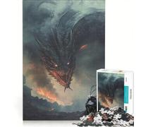 Rompecabezas de 1000 Piezas Wukong Lucha contra el dragón decoración de Pared un Reto para completar Que fomenta el Amor Entre Parejas 50x75cm