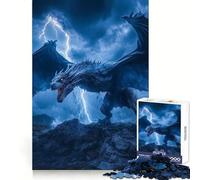 Rompecabezas de 1000 Piezas Wyvern Blanco en tormenta para Adolescentes Ideal para Relajarse, Jugar a entrelazar y Disfrutar de un Regalo Memorable (38x52cm)