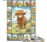 Rompecabezas de 1000 Piezas Yak Collage, 26x38cm, Juego Interactivo para la Familia, Apto para Mayores de 14 años