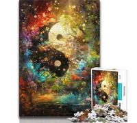 Rompecabezas de 1000 Piezas Yin Yang Tai Chi para Adolescentes fomentar el Amor en Pareja 38x26cm